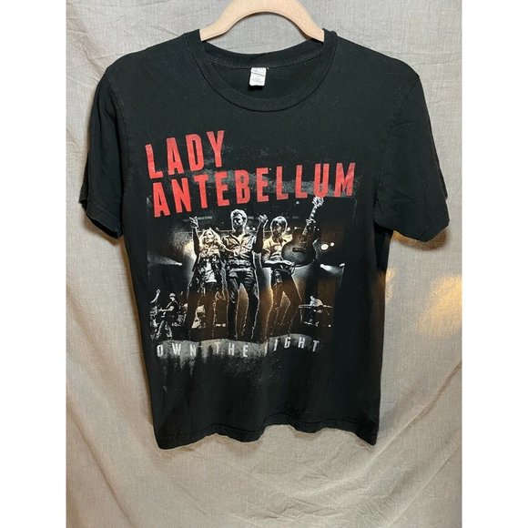 Lady‎ Antebellum 2012 Own The Night Tour Shirt Adult Small Black Tee Mens - Picture 1 of 8